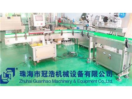 旋蓋機(jī)，鋁箔封口機(jī)，貼標(biāo)機(jī)，噴碼機(jī)，整套生產(chǎn)線已完成生產(chǎn)送貨至客戶公司